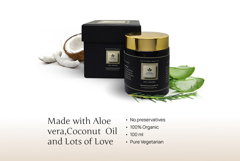 Aloe vera and Coconut Hair Oil